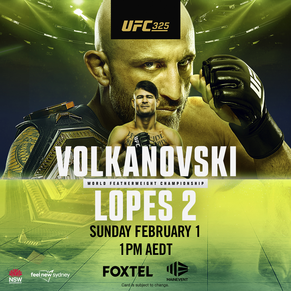 UFC 325 – LIVE & LOUD at The District!